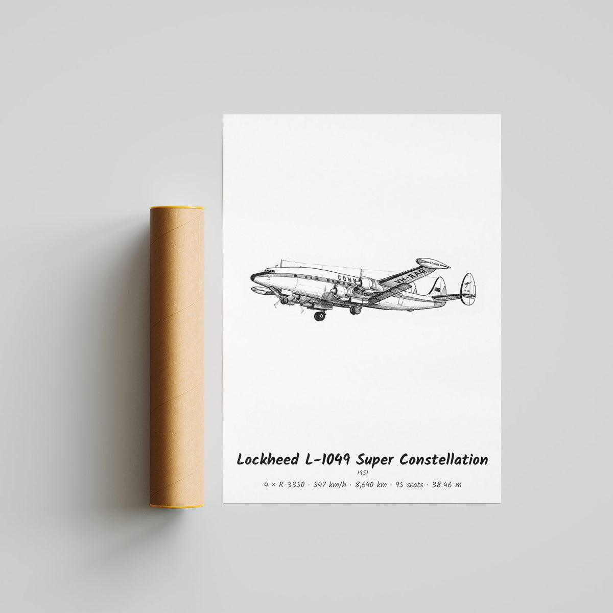 Lockheed L-1049 Super Constellation Poster Print