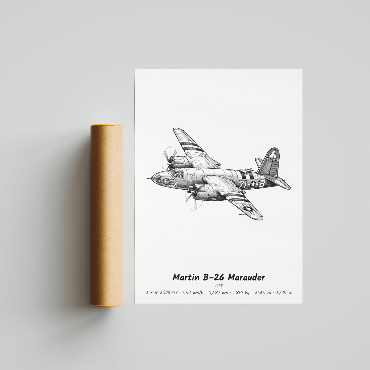 Martin B-26 Marauder Poster Print