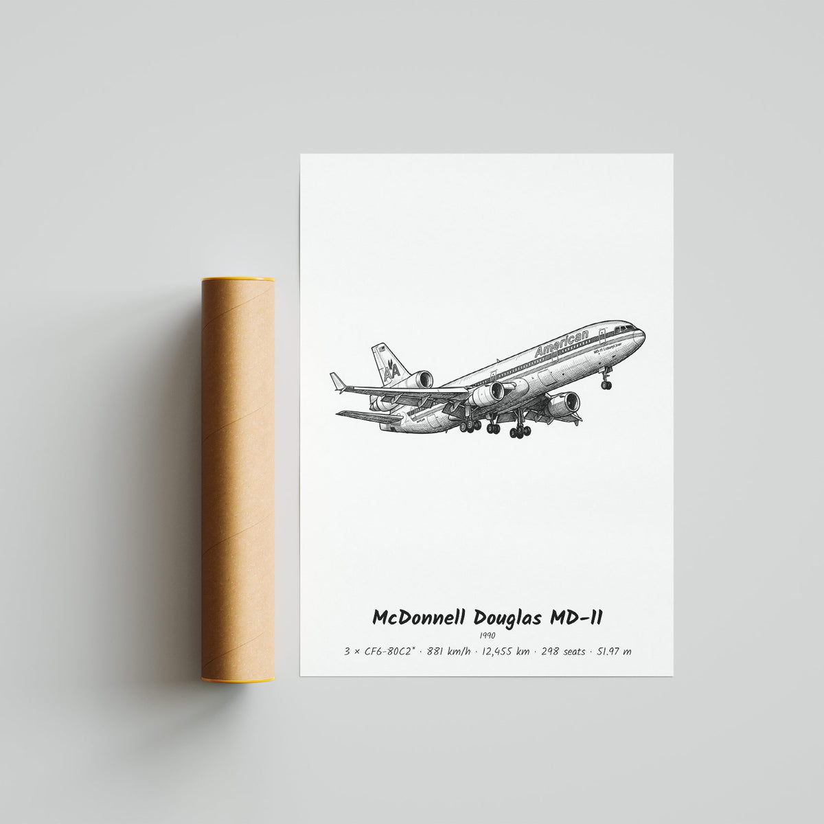 McDonnell Douglas MD-11 Poster Print