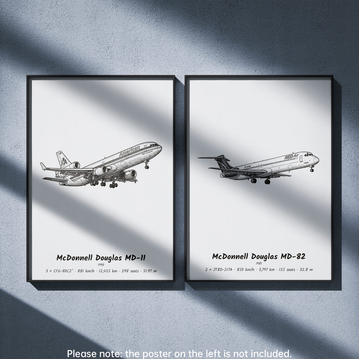 MD-82 Wall Art Paired with McDonnell Douglas MD-11