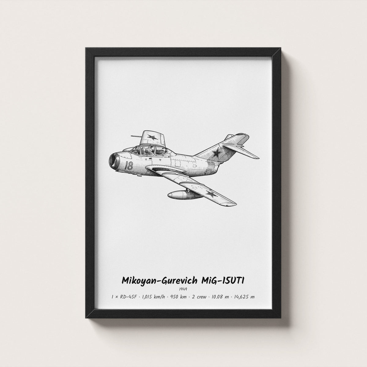 Mikoyan-Gurevich MiG-15UTI Wall Art