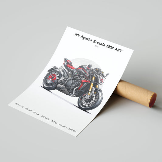 MV Agusta Brutale 1000 ABT 2026 Poster