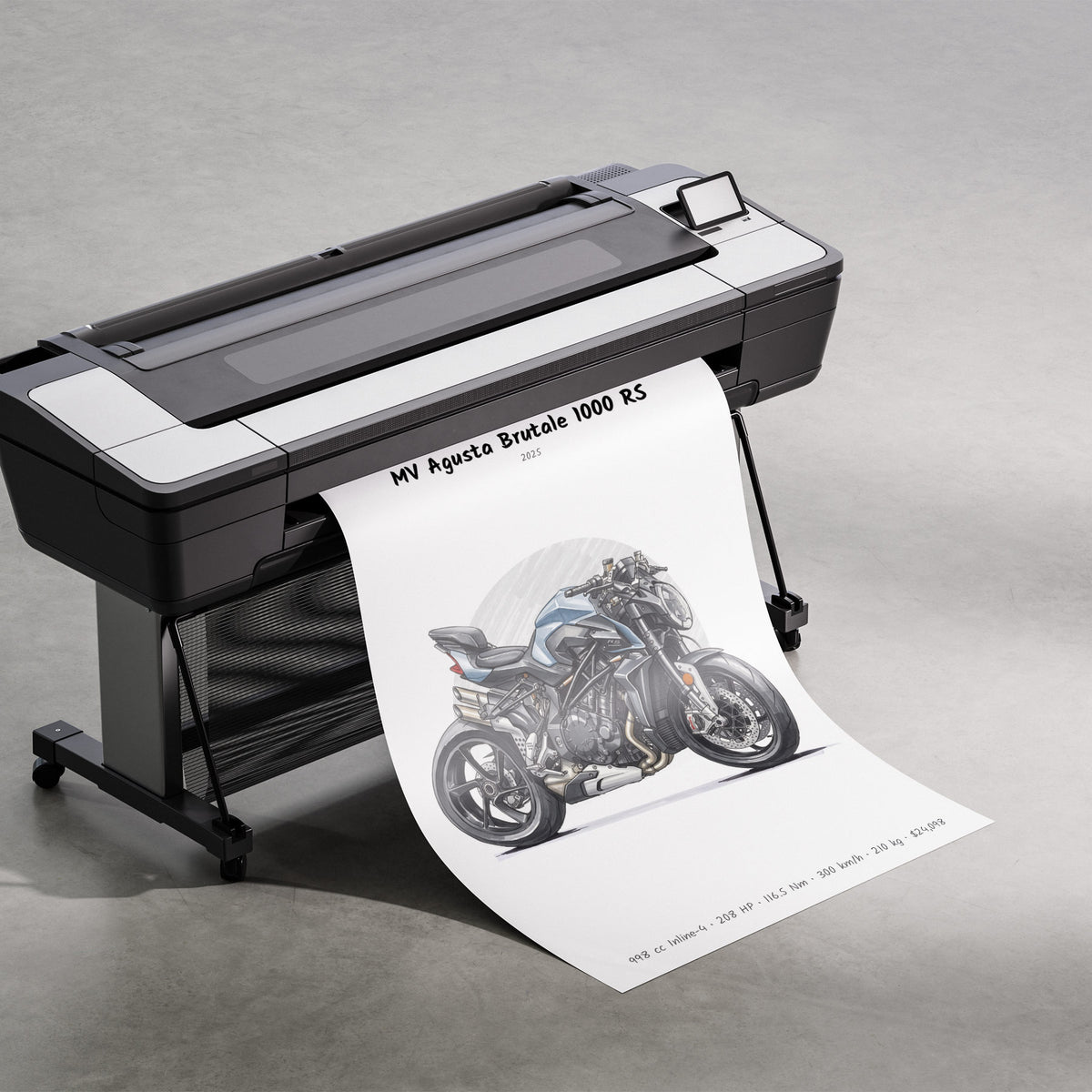 MV Agusta Brutale 1000 RS 2025 Print