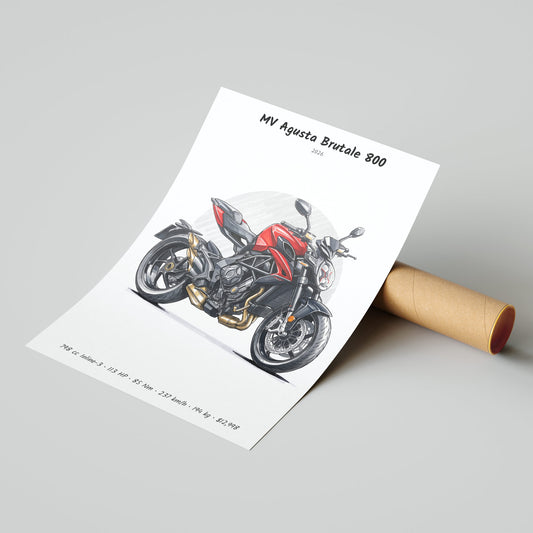 MV Agusta Brutale 800 2026 Poster