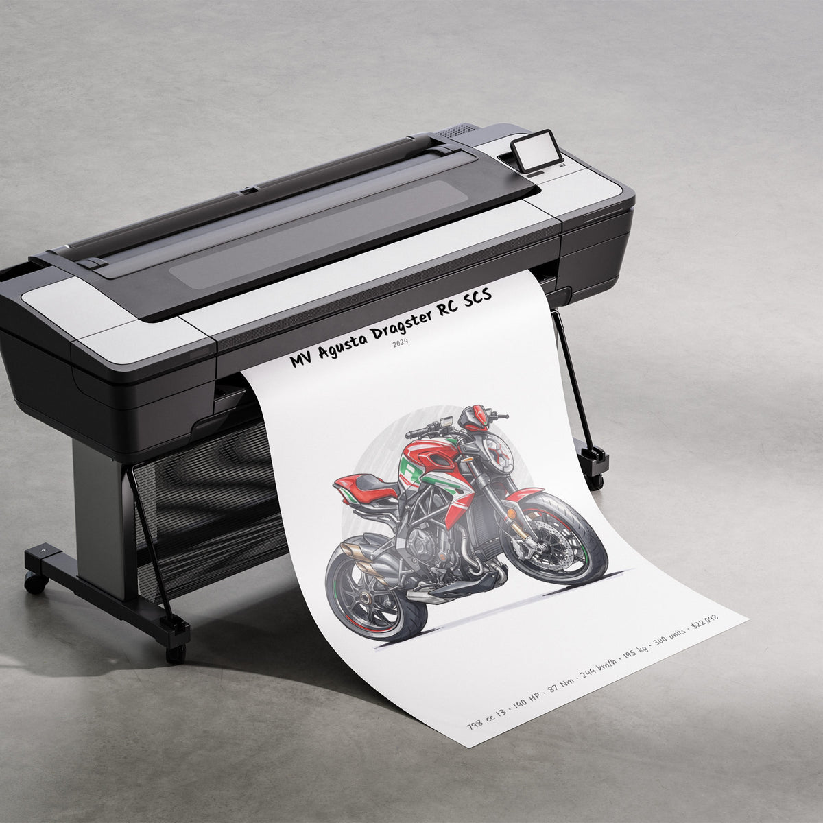 MV Agusta Dragster RC SCS 2024 Print