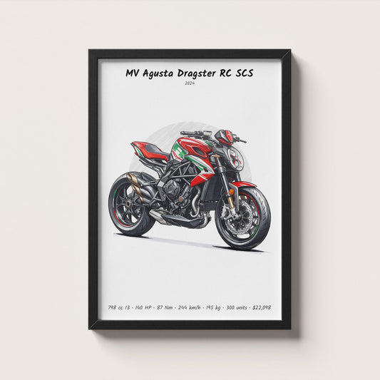 MV Agusta Dragster RC SCS 2024 Wall Art