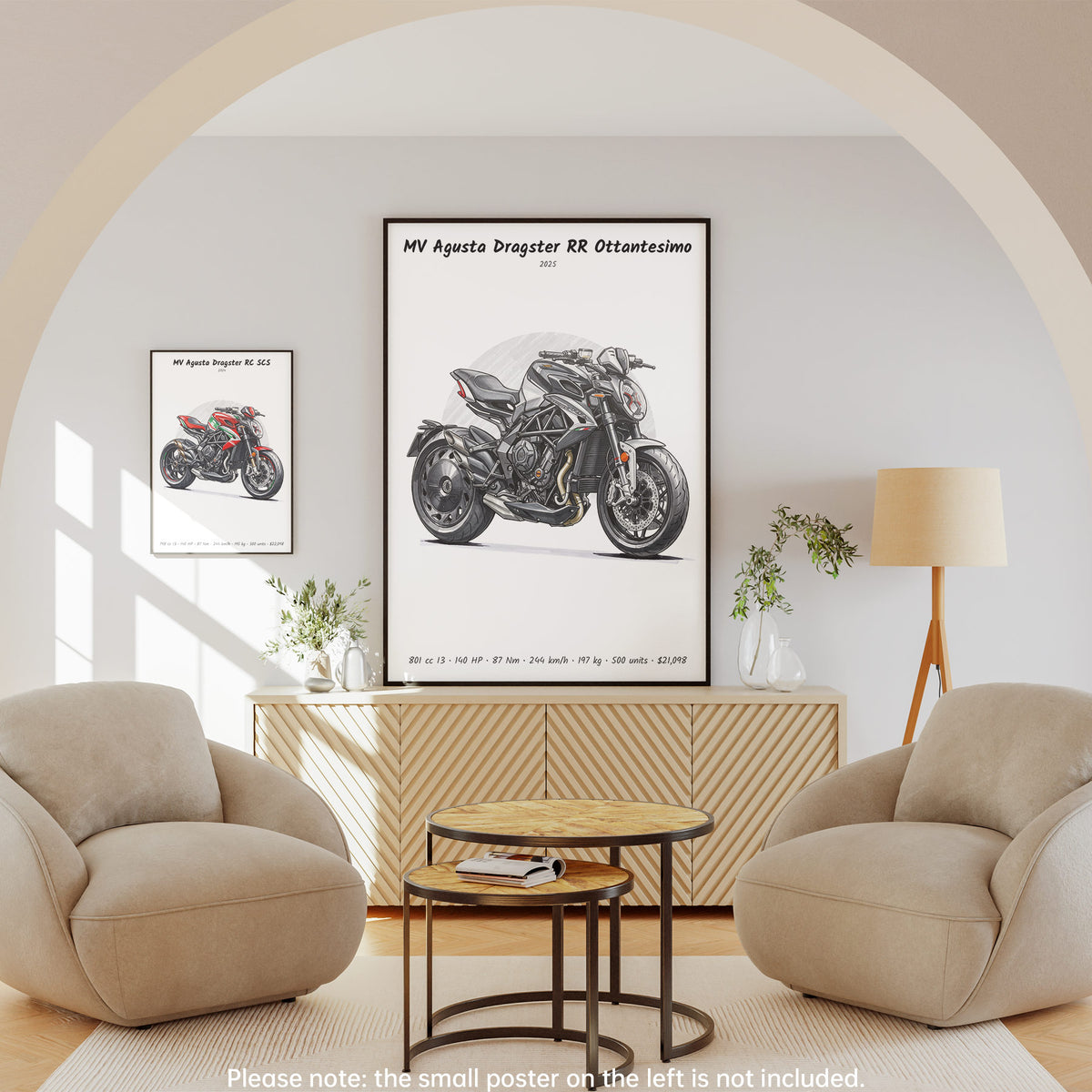 MV Agusta Dragster RR Ottantesimo 2025 Wall Art