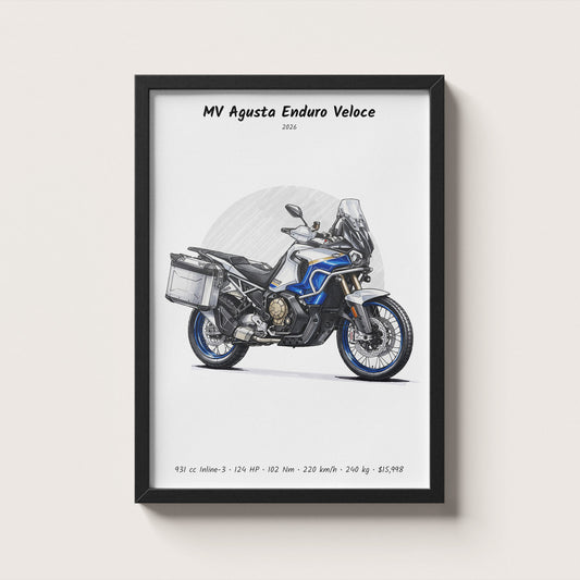 MV Agusta Enduro Veloce 2026 Wall Art