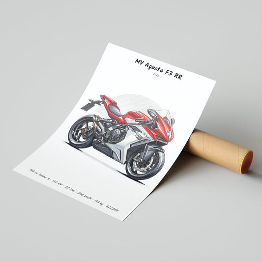 MV Agusta F3 RR 2026 Poster