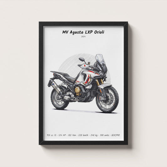 MV Agusta LXP Orioli 2024 Wall Art