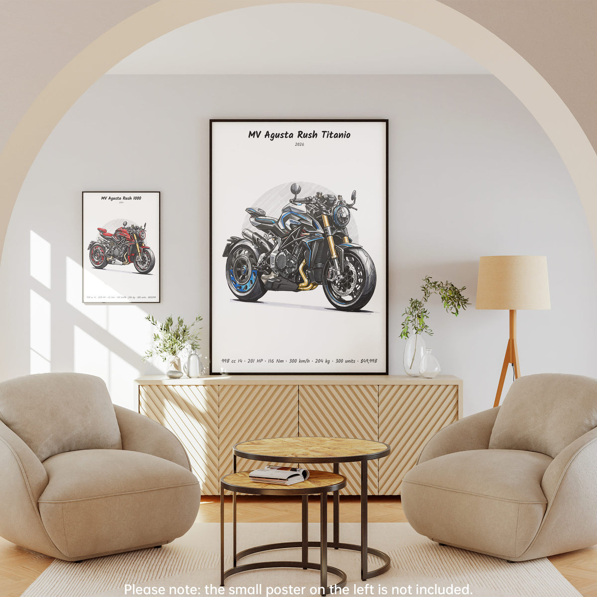 MV Agusta Rush Titanio 2026 Wall Art