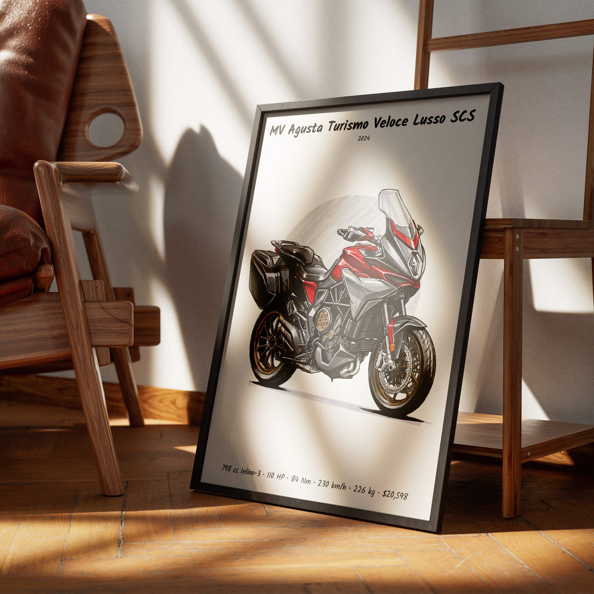 MV Agusta Turismo Veloce Lusso SCS 2024 Wall Art