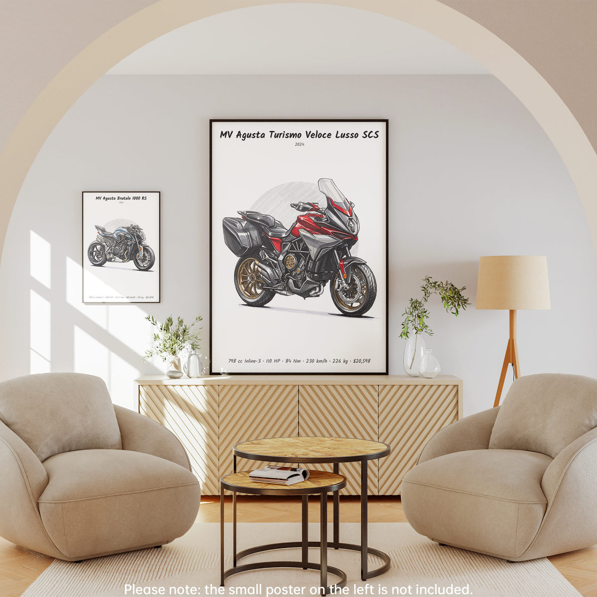MV Agusta Turismo Veloce Lusso SCS 2024 Wall Art