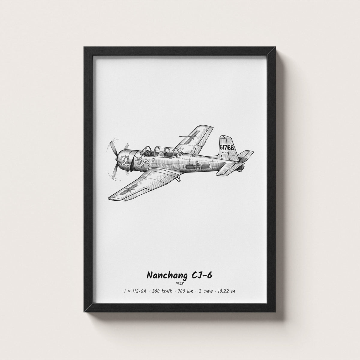 Nanchang CJ-6 Wall Art