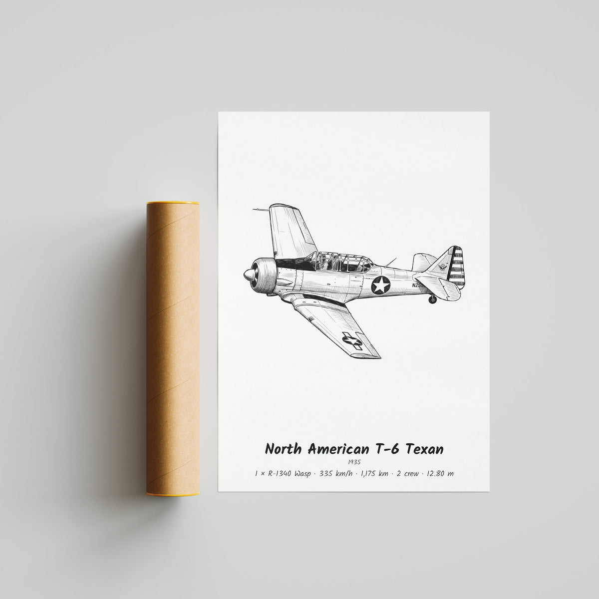 North American T-6 Texan Poster Print