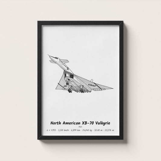 North American XB-70 Valkyrie Wall Art