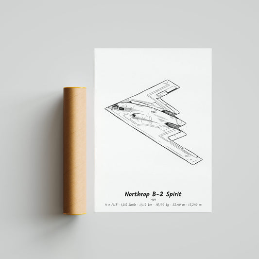 Northrop B-2 Spirit Poster Print