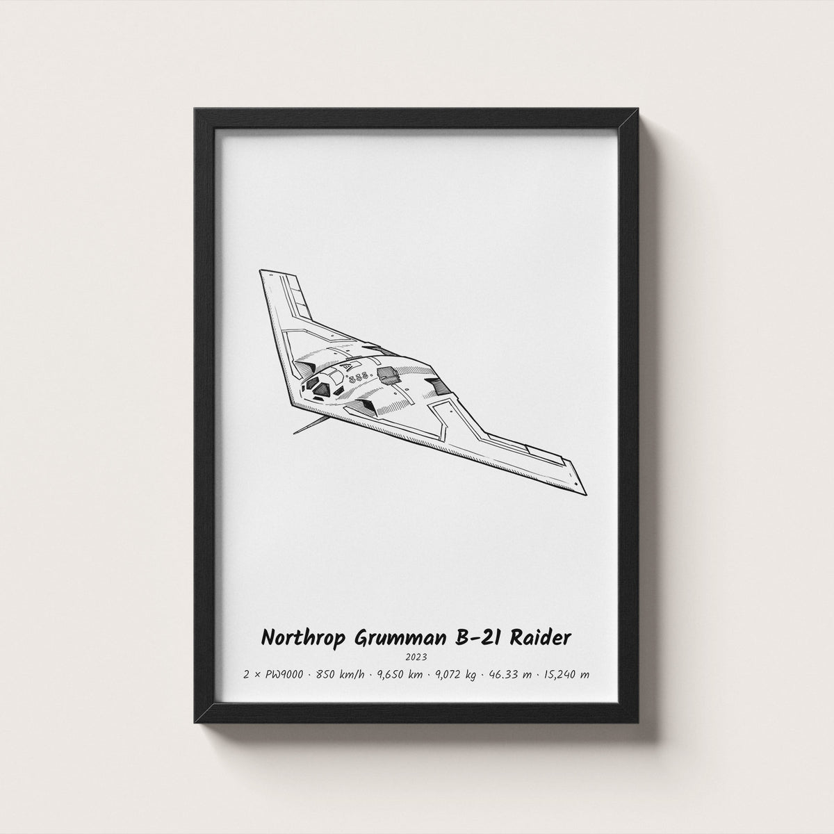 Northrop Grumman B-21 Raider Wall Art