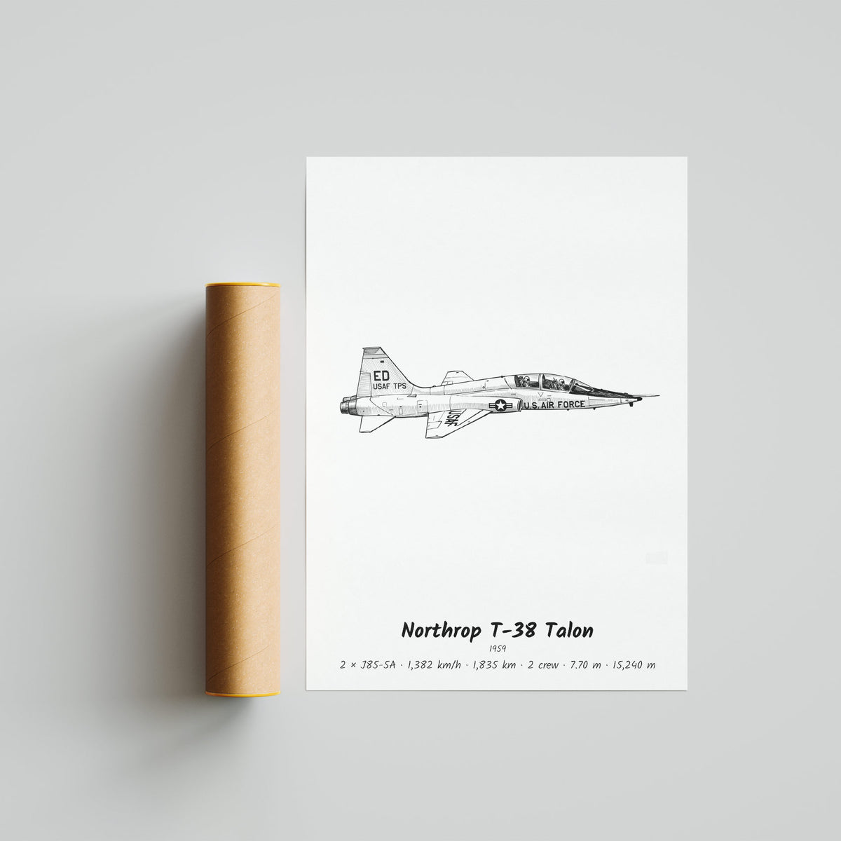 Northrop T-38 Talon Poster Print