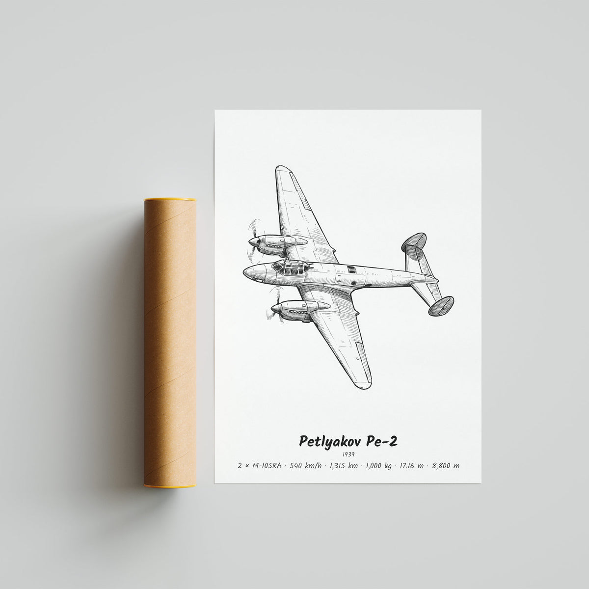 Petlyakov Pe-2 Poster Print