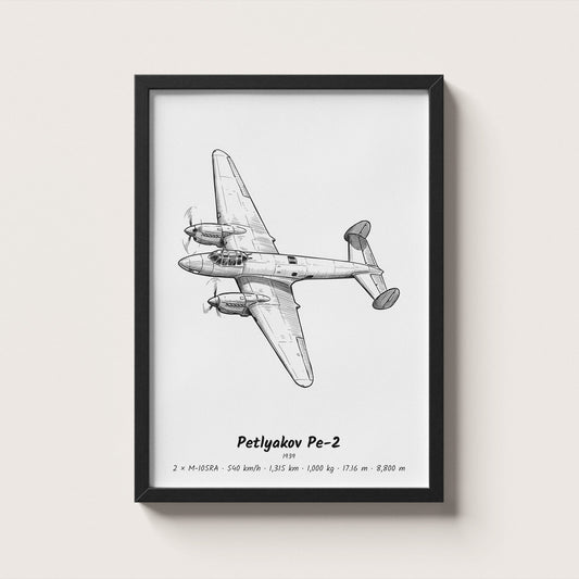 Petlyakov Pe-2 Wall Art