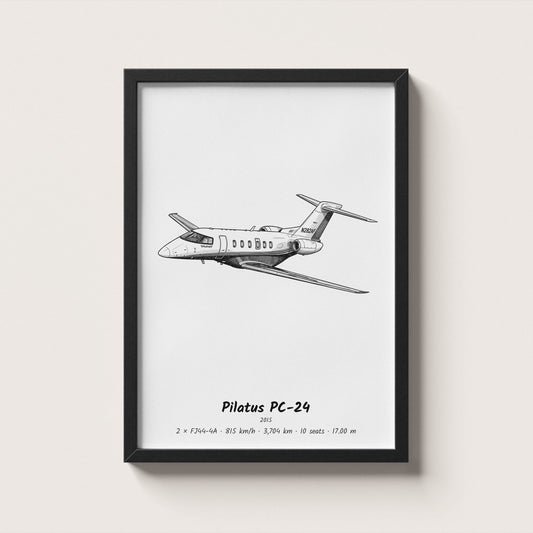 Pilatus PC-24 Wall Art