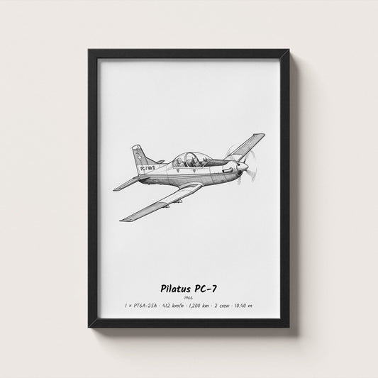 Pilatus PC-7 Wall Art