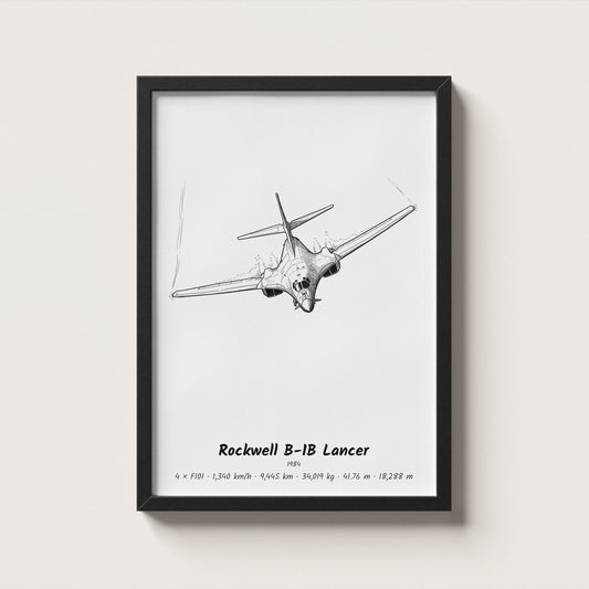 Rockwell B-1B Lancer Wall Art