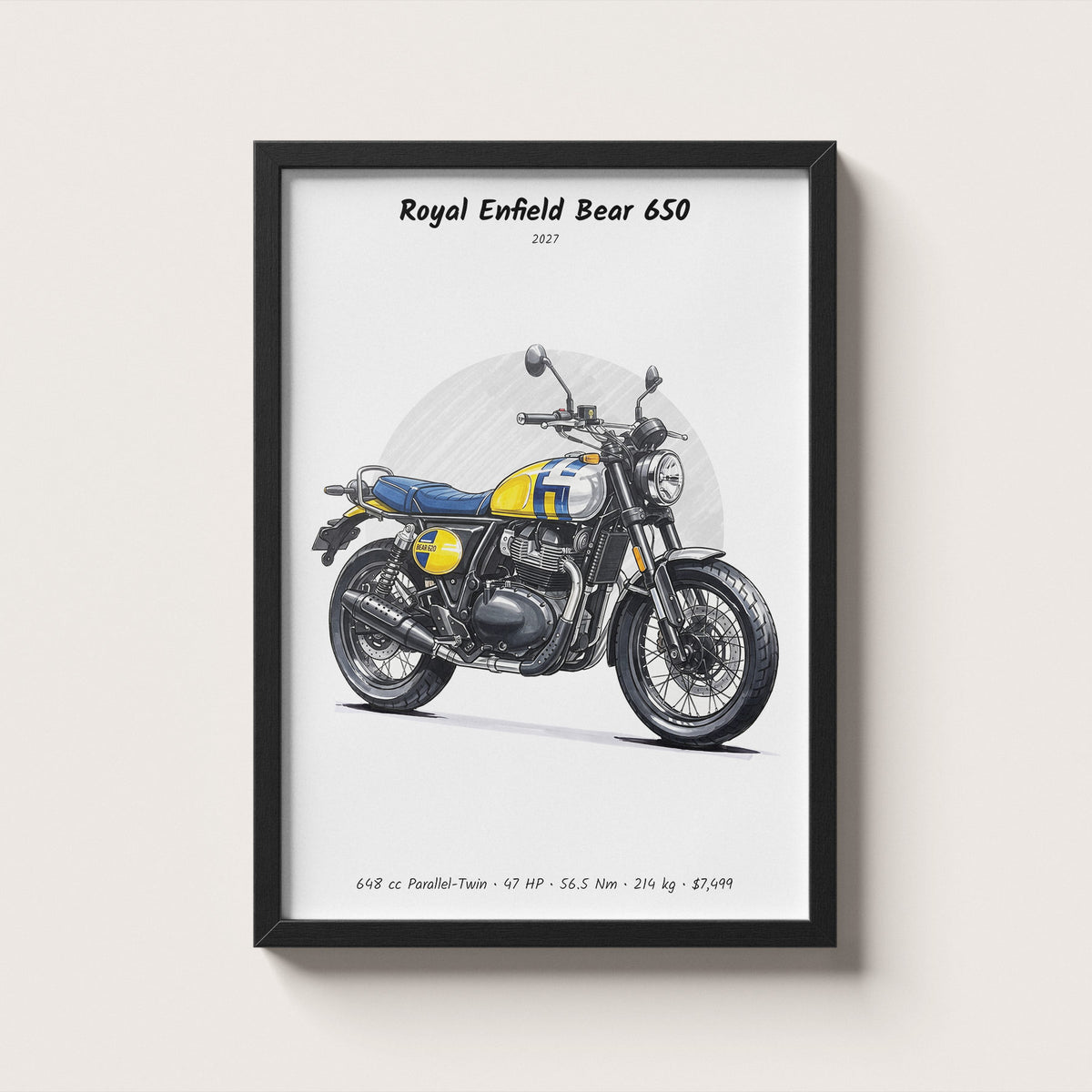Royal Enfield Bear 650 2027 Wall Art