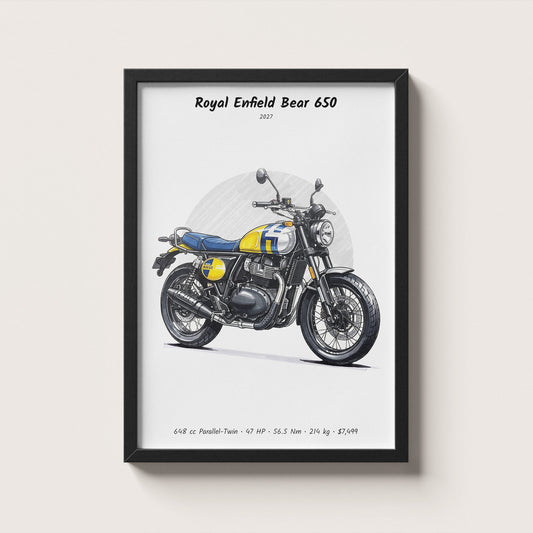 Royal Enfield Bear 650 2027 Wall Art