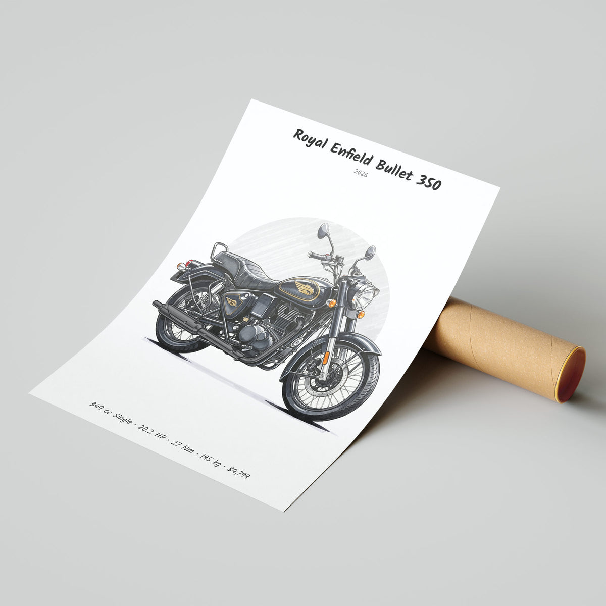 Royal Enfield Bullet 350 2026 Poster
