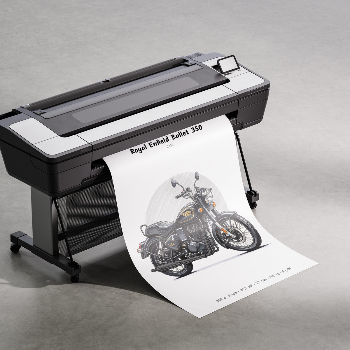 Royal Enfield Bullet 350 2026 Print