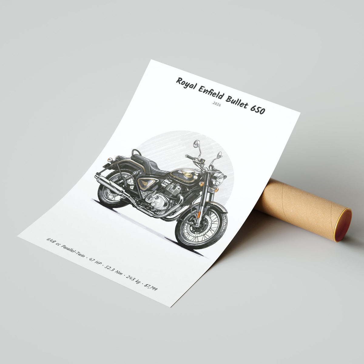 Royal Enfield Bullet 650 2026 Poster