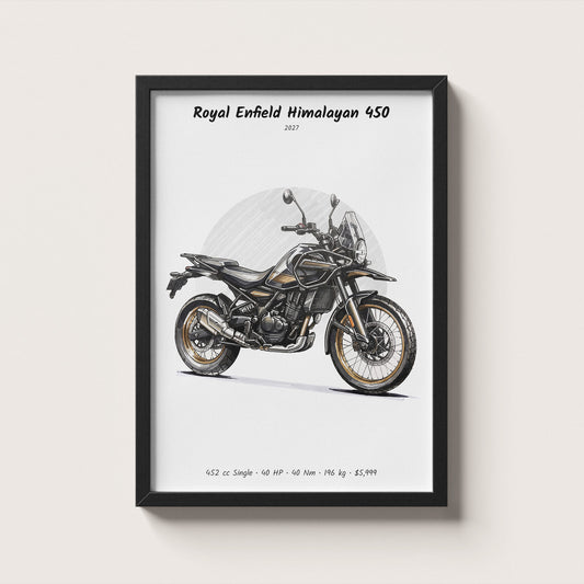 Royal Enfield Himalayan 450 2027 Wall Art