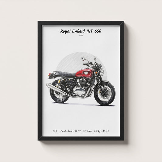 Royal Enfield INT 650 2026 Wall Art