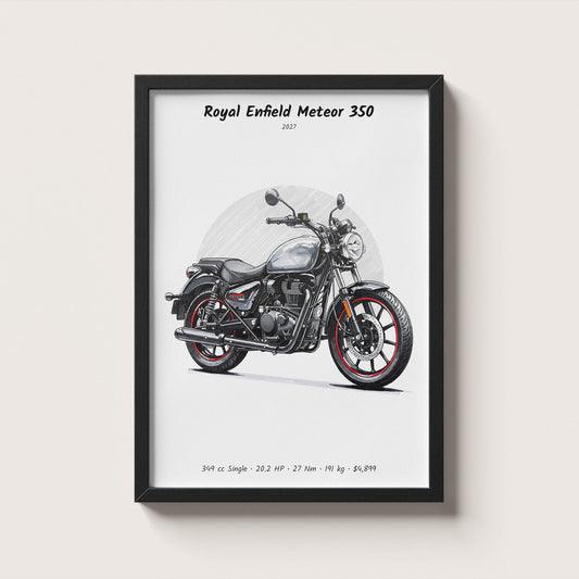 Royal Enfield Meteor 350 2027 Wall Art
