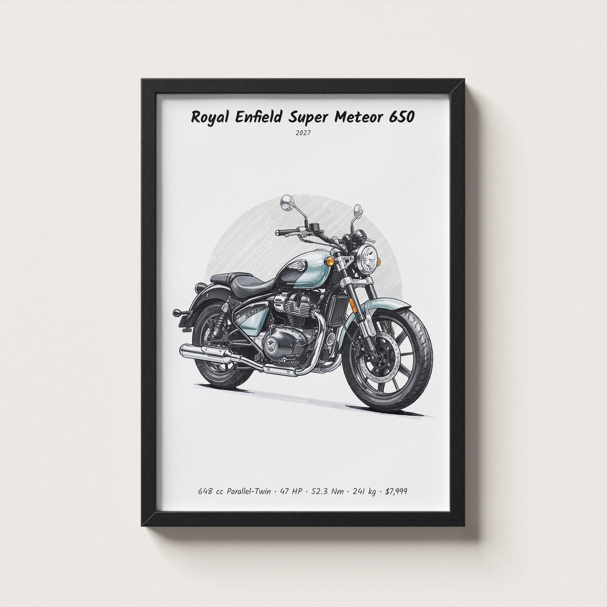 Royal Enfield Super Meteor 650 2027 Wall Art