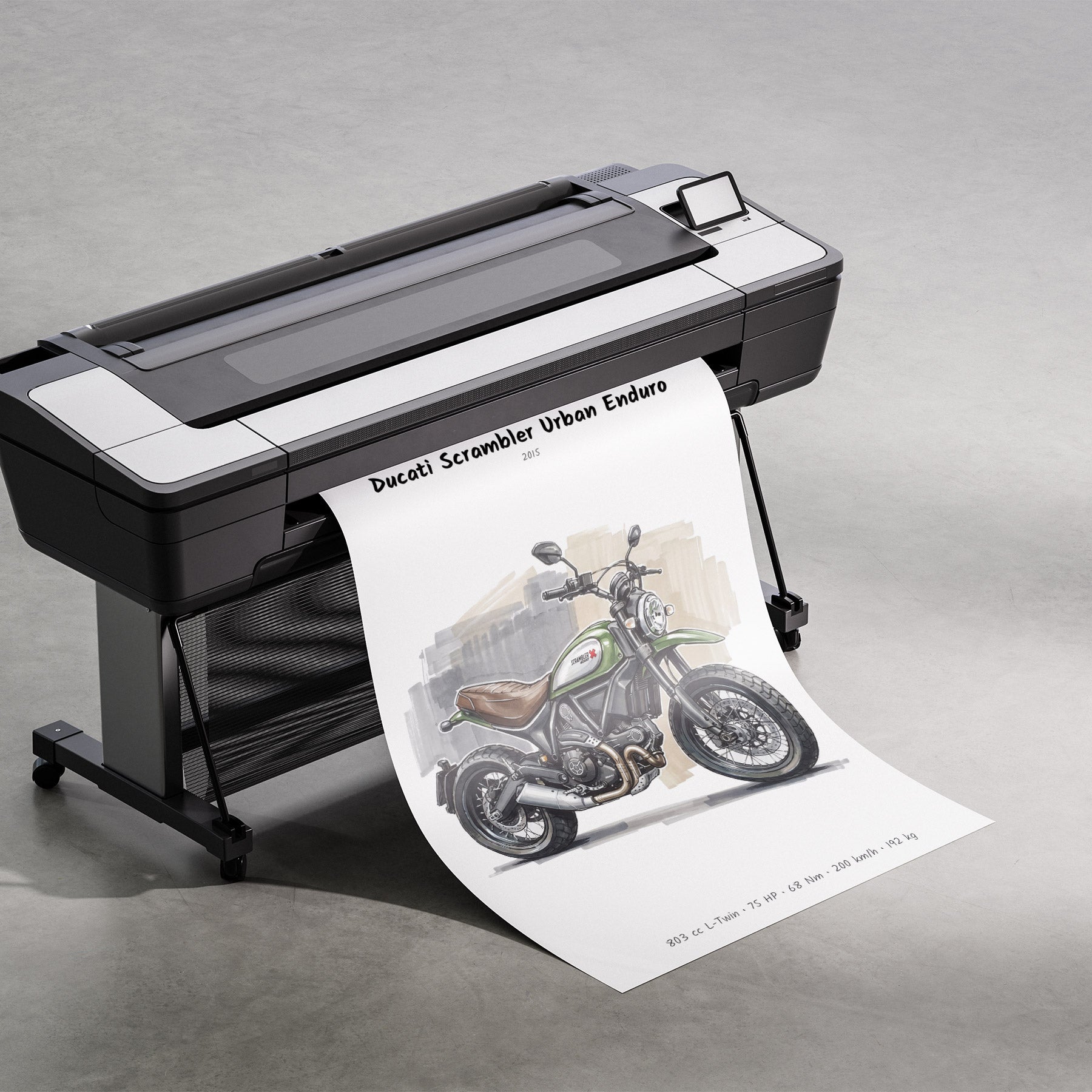 Ducati Scrambler Urban Enduro Print