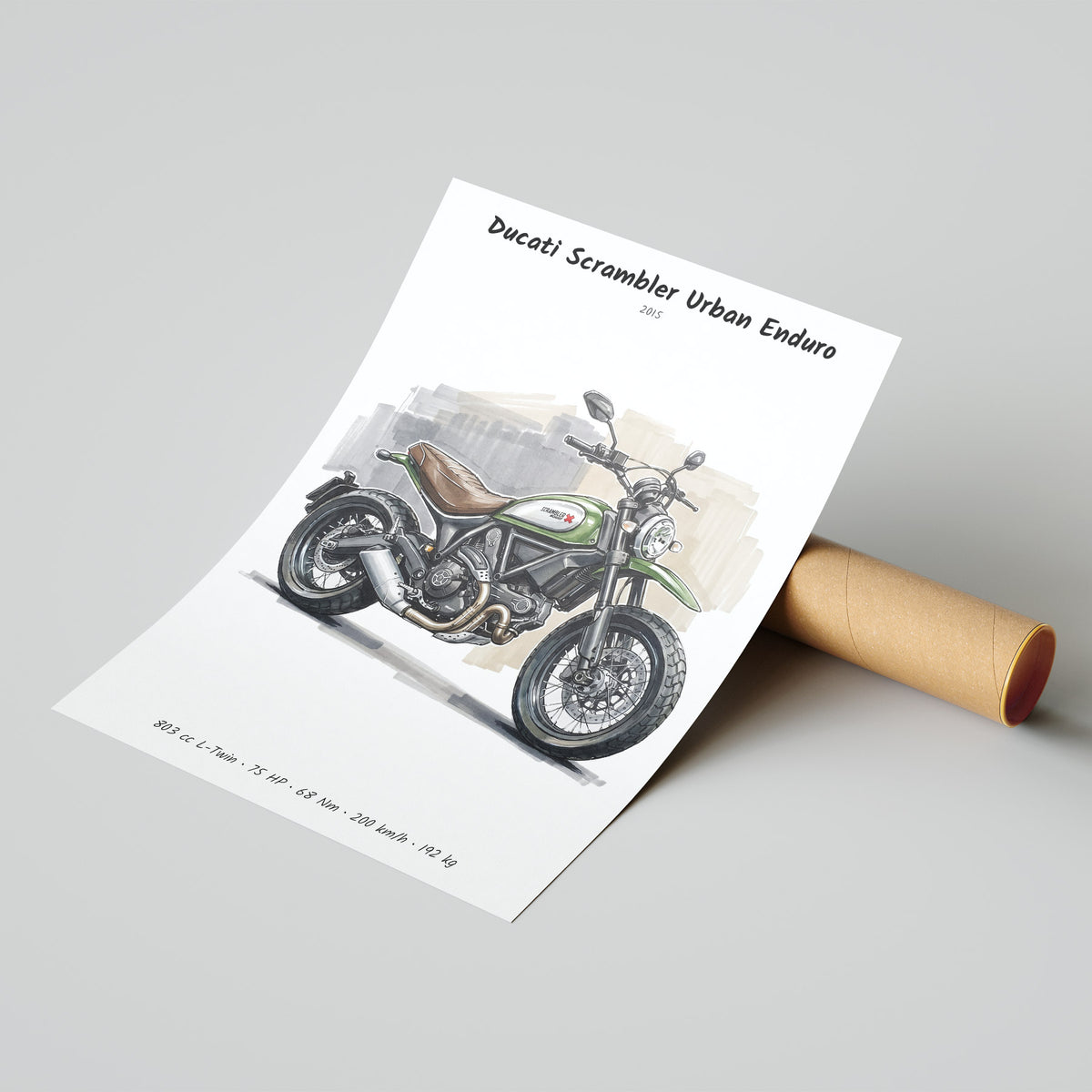 Ducati Scrambler Urban Enduro Poster