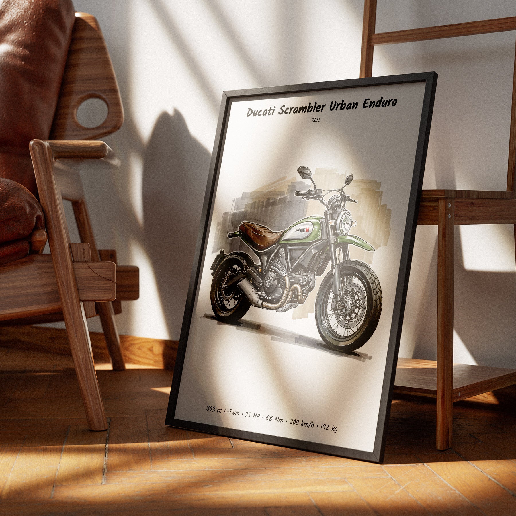 Ducati Scrambler Urban Enduro Wall Art