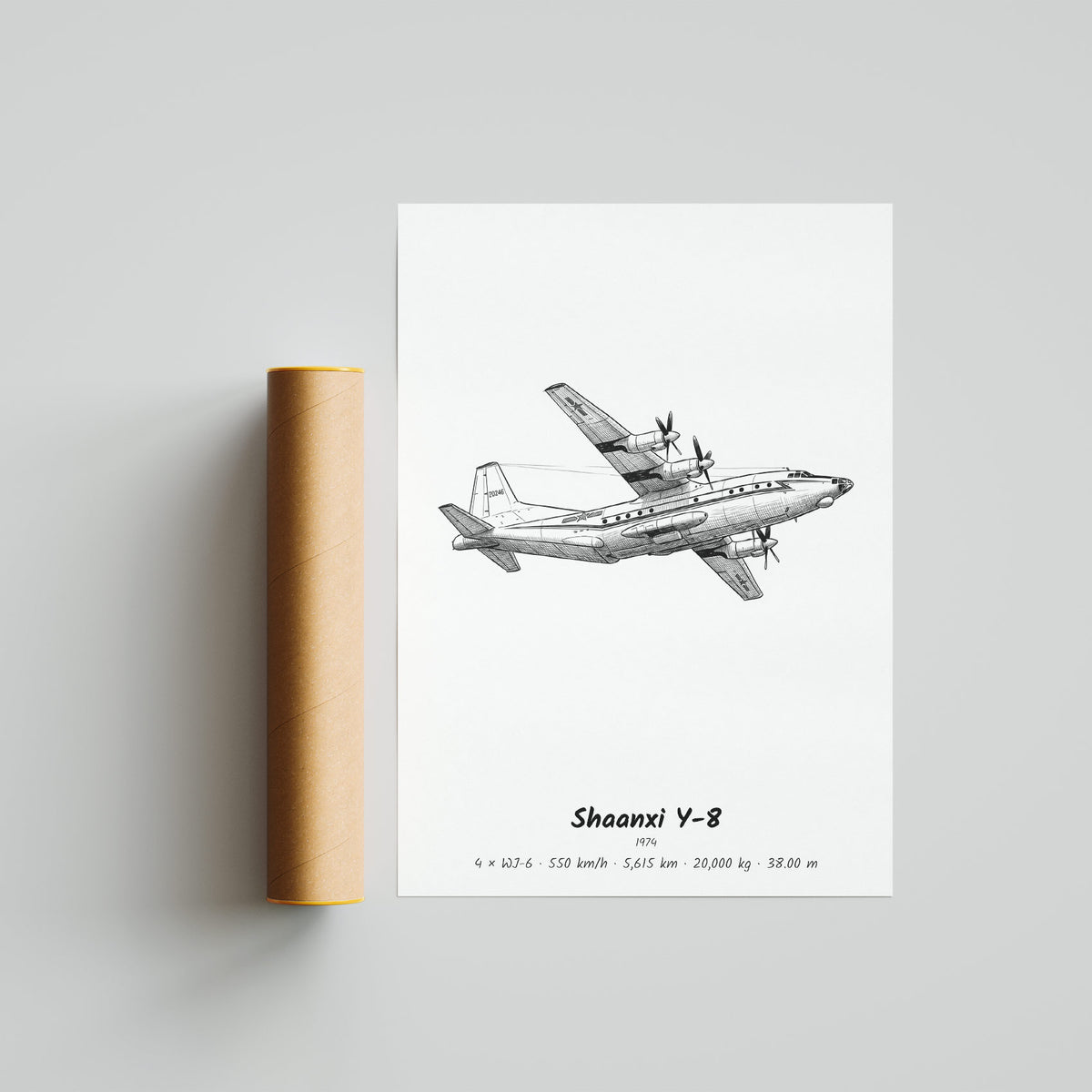 Shaanxi Y-8 Poster Print
