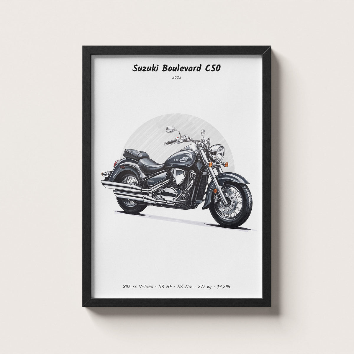 Suzuki Boulevard C50 2025 Wall Art