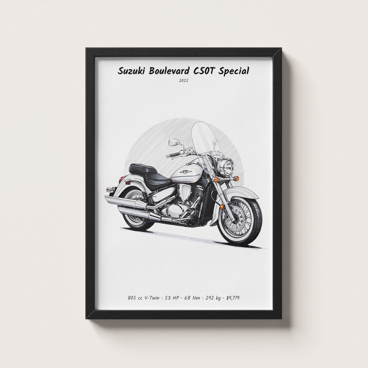 Suzuki Boulevard C50T Special 2025 Wall Art