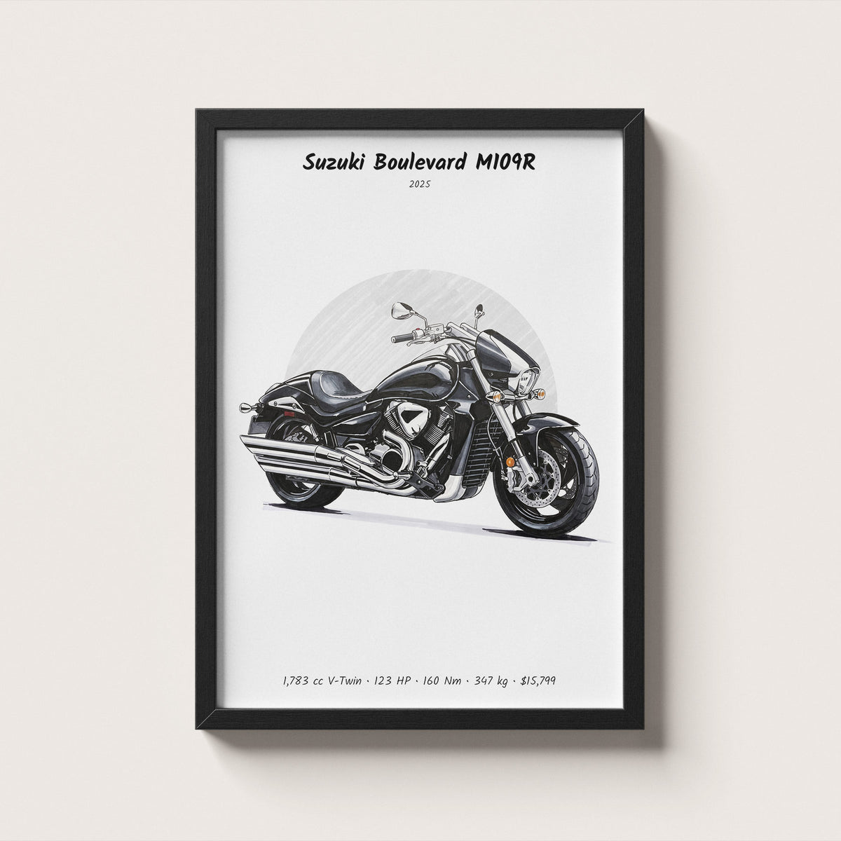 Suzuki Boulevard M109R 2025 Wall Art