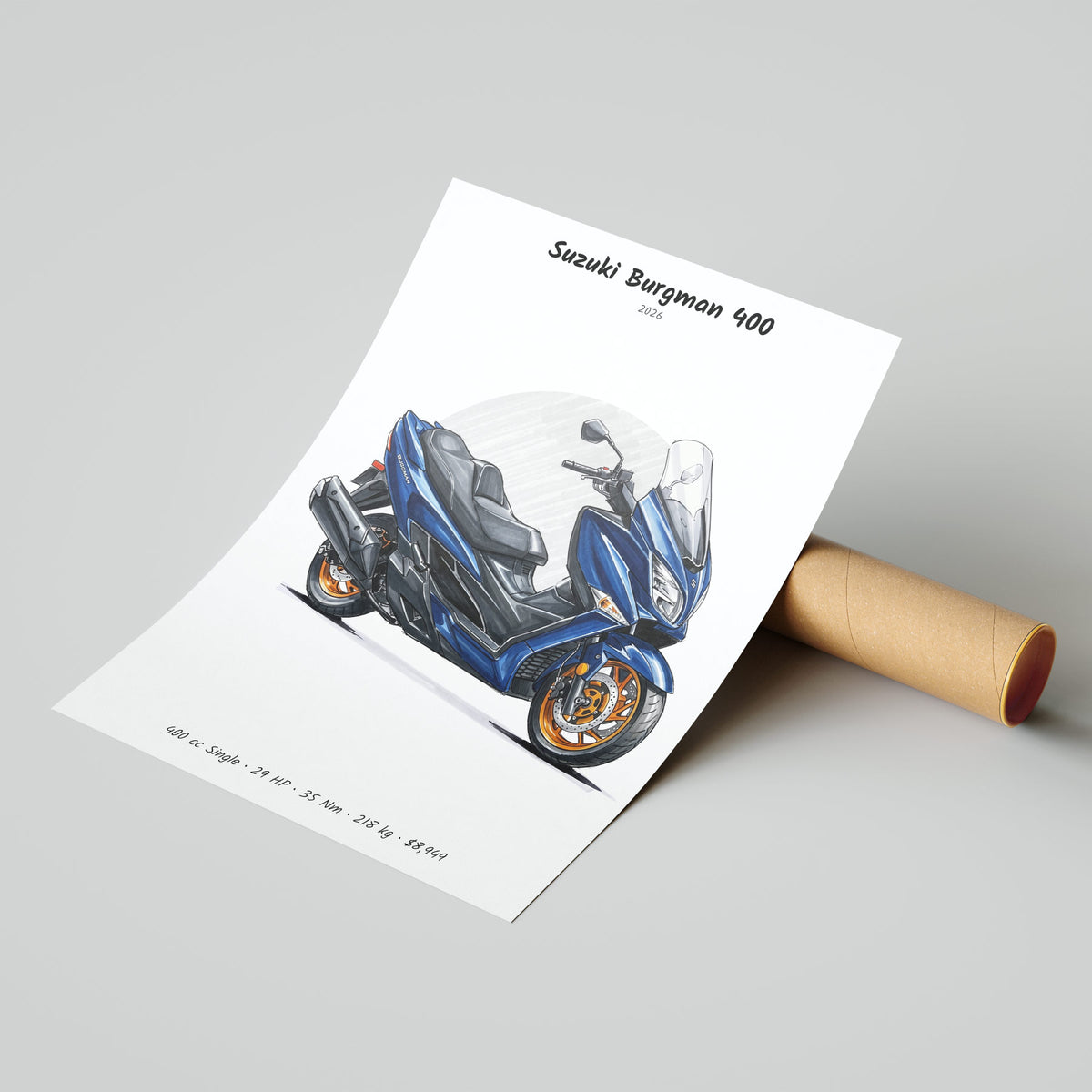 Suzuki Burgman 400 2026 Poster