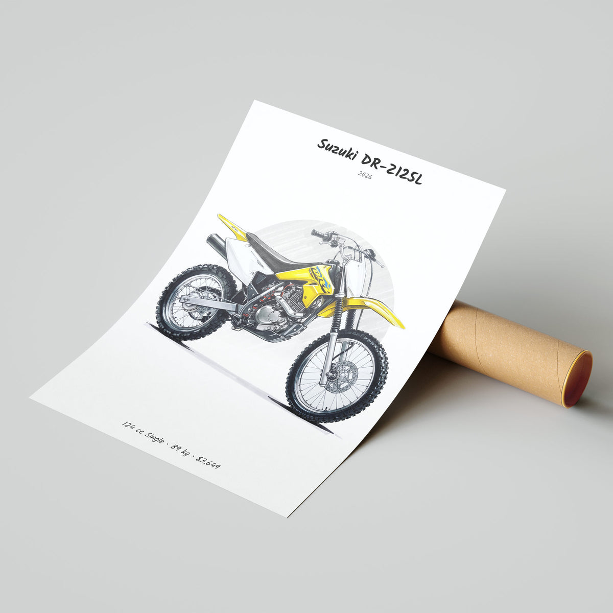 Suzuki DR-Z125L 2026 Poster