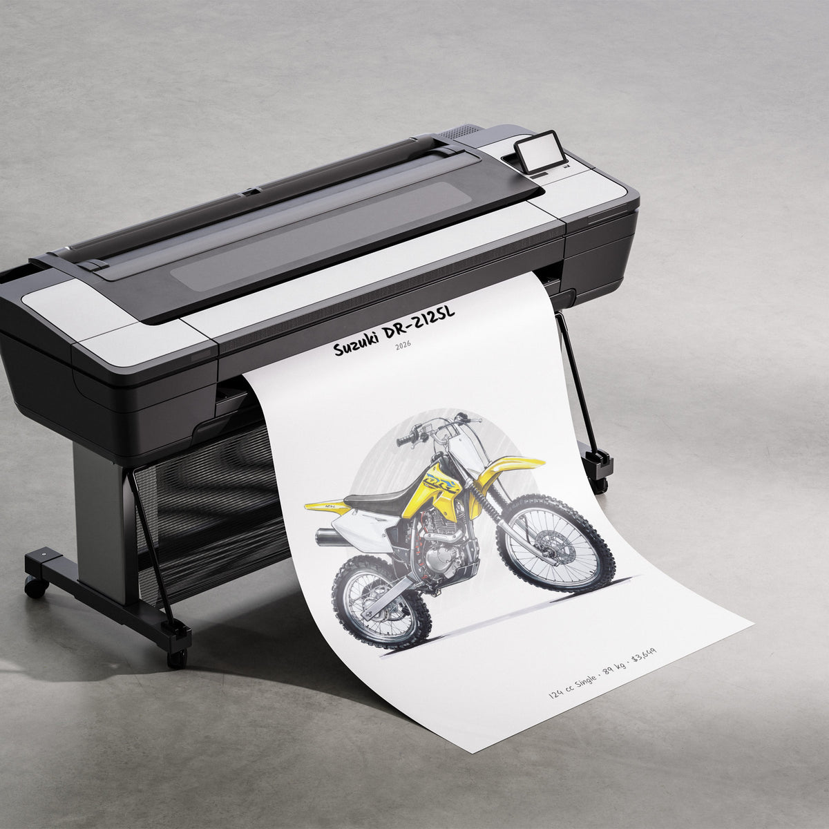Suzuki DR-Z125L 2026 Print
