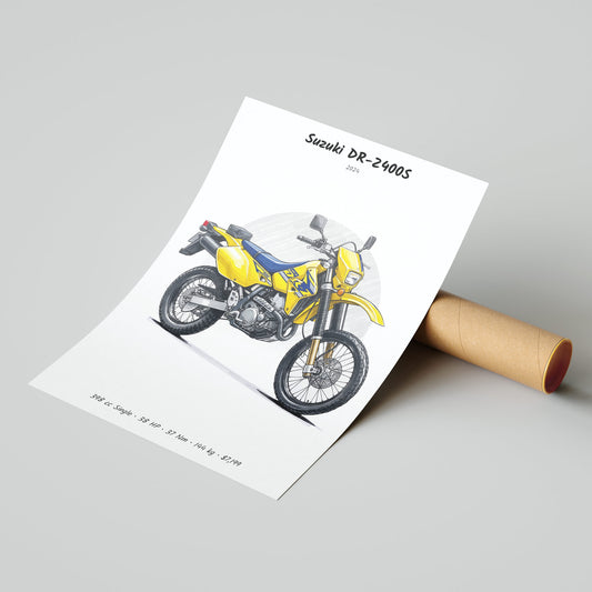 Suzuki DR-Z400S 2024 Poster