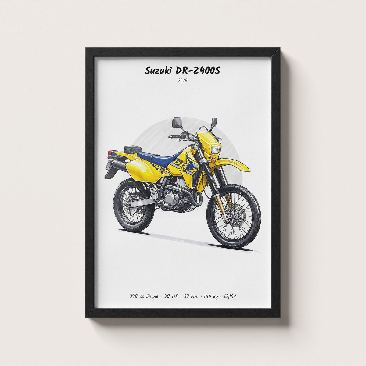 Suzuki DR-Z400S 2024 Wall Art