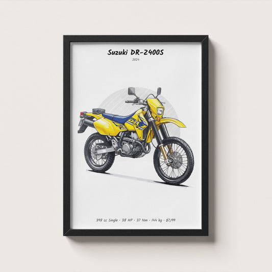 Suzuki DR-Z400S 2024 Wall Art